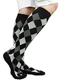 Diamond Argyle Trouser Socks in Your Choice of Black, Safe or Tan