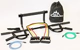 Black Mountain Products New Heavy Duty Doorway Chin Up Pull Up Bar and New 5 Strong Man Set of Resistance Bands