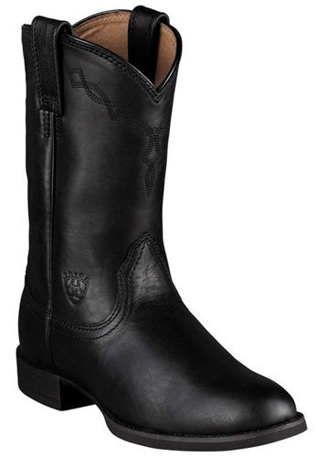 Ariat Women's Heritage Roper Western Boot, Black 7.5B
