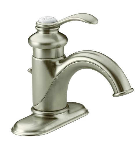 KOHLER K-12181-BN Fairfax Single Control Lavatory Faucet, Vibrant Brushed Nickel