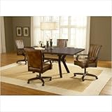 Grand Bay 5-Piece Rectangle Dining Set with Caster Chairs (Cherry) (60"W x  ....