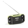 Aquabourne Wind up & Solar Radio AM/FM- Features: Clock, Torch, Alarm, Splashproof and MP3 or Phone Charging Function