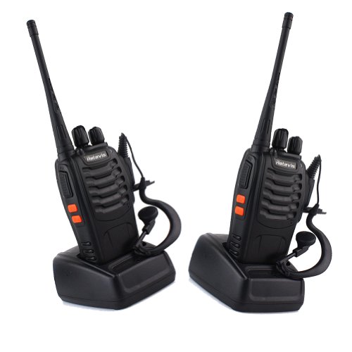 Retevis H-777 400~470MHz 16CH With Earpiece Walkie Talkie Two Way Radio Long Range 2 Pack