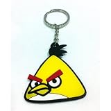 Yellow Angry Birds Keychain