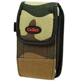 Apple iPhone 3G Camouflage Pouch with Spring Clip (Brown & Black)