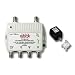 4 PORT CABLE TV / HDTV / DIGITAL AMPLIFIER INTERNET MODEM SIGNAL BOOSTER INTERNET AMP