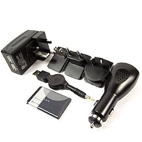 ULTIMATEADDONS Sony Pocket Reader PRS-300 Travel Charging Kit + Battery