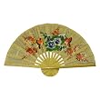 EXP Hand-painted Folding Decorative Wall Fan - Butterfly & Flower Design