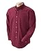 Devon & Jones Men's Teflon Long-Sleeve Twill Shirt, Burgundy, X-Large