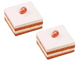 美濃焼 手作り ケーキレスト (箸置き) WH 正角 2個セット 3-421の画像