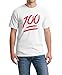 icustomworld 100 Emoji Red Logo T-shirt Funny Cool Gift Shirts