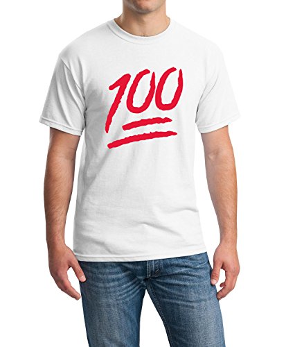 icustomworld 100 Emoji Red Logo T-shirt Funny Cool Gift Shirts