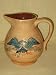 Vintage Pennsbury Pottery  Eagle & Flag  6 Inch Pitcher Mug