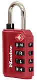 Master Lock 107878 TSA Accepted Set-Your-Own Password Combination Lock, Various Colors