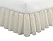 FRESH IDEAS Bedding Ruffled Bedskirt, Classic 14” Drop Length, Gathered Styling, Queen, Ivory (FRE30114IVOR03)