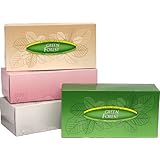 Green Forest Facial Tissue, White, Assorted Prints, Case Pack, Twenty-Four 175-Count Packs (4200 Tissues)