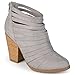 Journee Collection Womens Faux Suede Strappy Ankle Booties