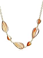 Silver Luxe Gargantilla Ideal Party, Amber