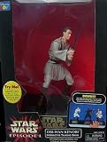 415nf71X6PL. SL160  Star Wars Episode 1 The Phantom Menace 12 Inch Tall Action Figure Interactive Talking Bank : OBI WAN KENOBI with Combat Actions and Original Voice