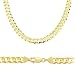 Solid 14k Yellow Gold Cuban Curb Chain Necklace 5.9mm 24"