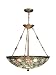 Dale Tiffany TH70716 Laguna Hanging Light Fixture, Classical Brass and Art Glass Shade