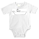 Onesie with "black and white", bath, Germany, bathing, tub, Europe, anthropomorphism, animal, pet, droplets