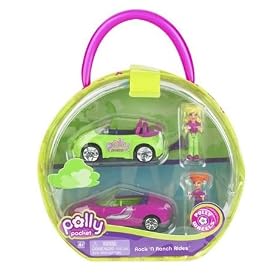 Polly Pocket Polly Wheels Rock 'N Ranch Rides Dolls and Vehicles 2-Pack Set by 