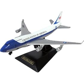 1:100 Scale Die-Cast Air Force One W/Stand