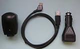 FLASH SUPERSTORE SAMSUNG SGH U300, U100, U600, U700, D900 COMPATIBLE USB MAINS CAR MULTI CHARGER ADAPTOR PACK BLACK