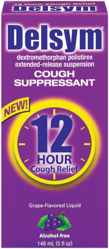 Delsym Extended Release Suspension Adult  Grape, 5oz Box