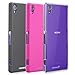 Fosmon MATT-HQ Rubberized Protective Hard Case for Sony Xperia Z1S - Retail Packaging (Clear)