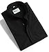 IvyRobes Men's Tab-Collar Short Sleeves Clergy Shirt Black Size S-XXL