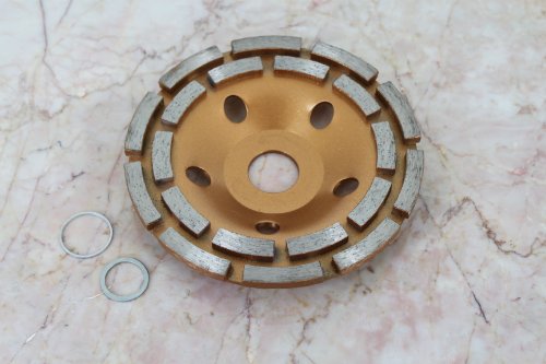TEMO 5 inch Diamond coated grinding disc wheel blade 2 ROW