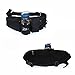 Cosmos ® Black Color Adjustable Strap Waist Bag Pack with Water Bottle Holder Pocket for for Running/Hiking/Cycling/Camping/Traveling/Outdoor Sports