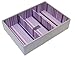 Medium Cream & Pink Stripe Stacker Jewellery Tray - 3 Deep Sections