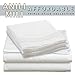 Anili Mili's Triple Stitch Embroidery Affordable 4 PC Bed Sheet Set - King Size, White