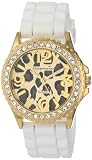 Cerentino Women's CR101-WHT  White Silicone Rubber Leopard Print Dial Watch