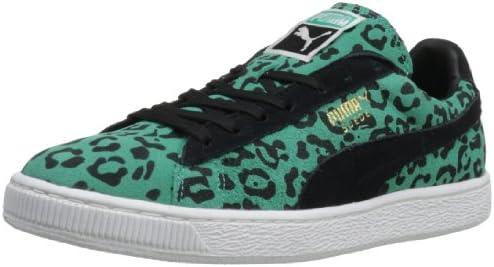 PUMA Suede ANML Fashion Sneaker,Fluorescent Teal/Black,6.5 M US Women's/5 M US Men's