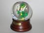 NOTRE DAME FIGHTIN' IRISH Leprachaun Wooden Base MUSICAL SNOW GLOBE (Plays School's Fight Song).