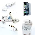 IVEA CLEAR Crystal soft case cover+ Car Charger+AC Charger+Retractable USB Data Cable+ LCD for apple iPhone 3G 3GS 8gb 16gb 32gb