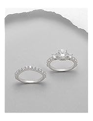 CZ Ring In 92.5 Sterling Silver