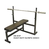 Olympic bench press with 300 Lbs Black Olympic Kg set