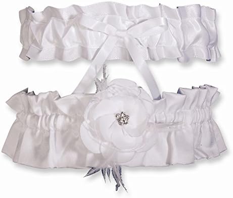 Jewelry Best Seller White Somerset Bridal Garter Set