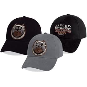 Harley-Davidson� Mens 105th Anniversary Baseball Cap 3-Pack 105VMCAP-PKG