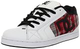 DC - Mens Net Se M Low Shoe, UK: 12 UK, White/Athletic Red/Plaid