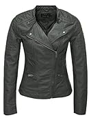 Only Damen Kunstlederjacke Übergangsjack...
