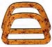 Clover D Shape Amber Bag Handle