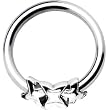 Silver 925 14 Gauge Triple XXXX Closure Ring