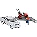 Kubota 1/18 Pickup Truck and Trailer w Mower, Figure & Accessories by New Ray
