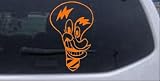 Orange 10in X 6.3in -- Electrician Light Bulb Business Car Window Wall Laptop Decal Sticker